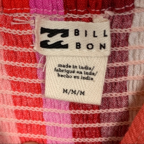 NWT Billabong Red/Pink Striped Hug and Kisses Cami - Picture 8 of 10